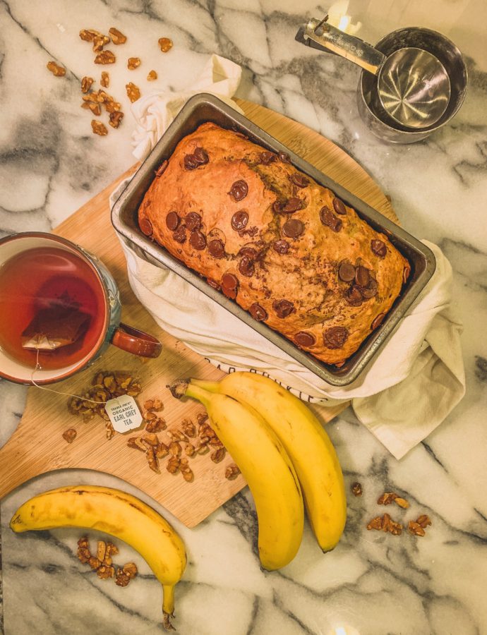 Vegan Banana Walnut Bread Recipe