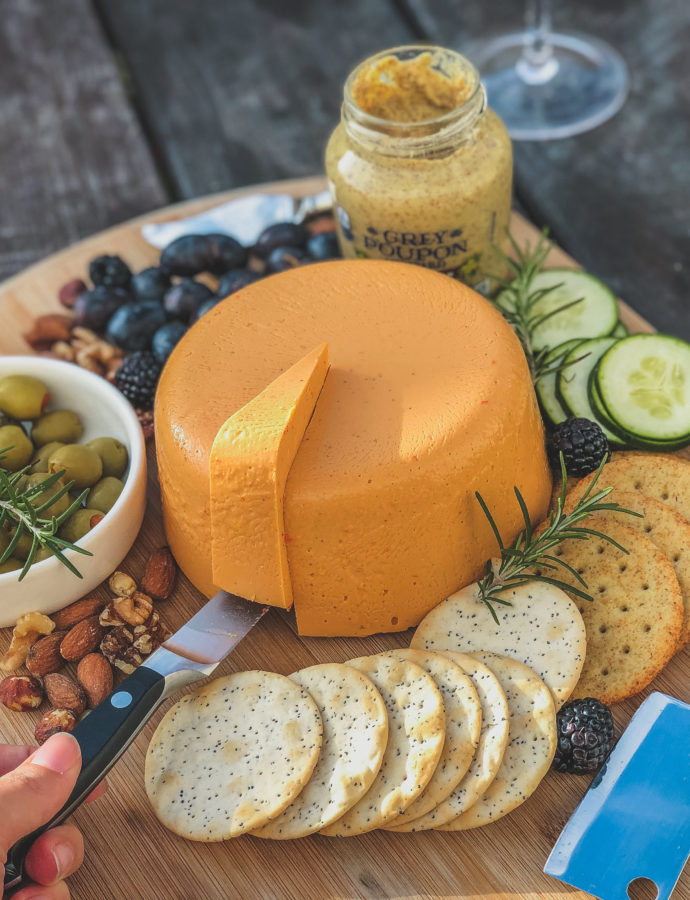 Easy Vegan Sliceable Cheddar Cheese